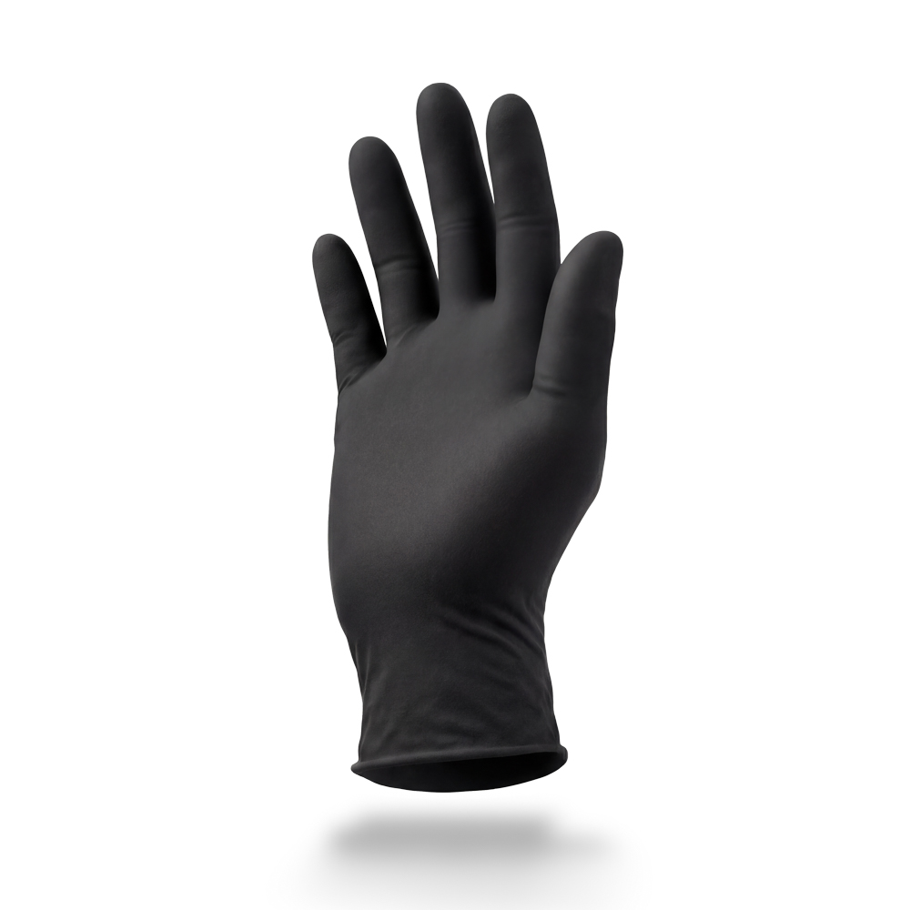 Latexhandschuhe, schwarz, Größe M, puderfrei, Style Latex Black