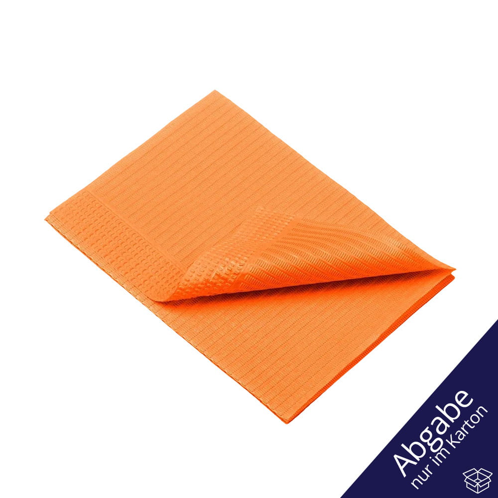 Dental Einweg Patientenservietten, 33 x 45 cm, Farbe orange