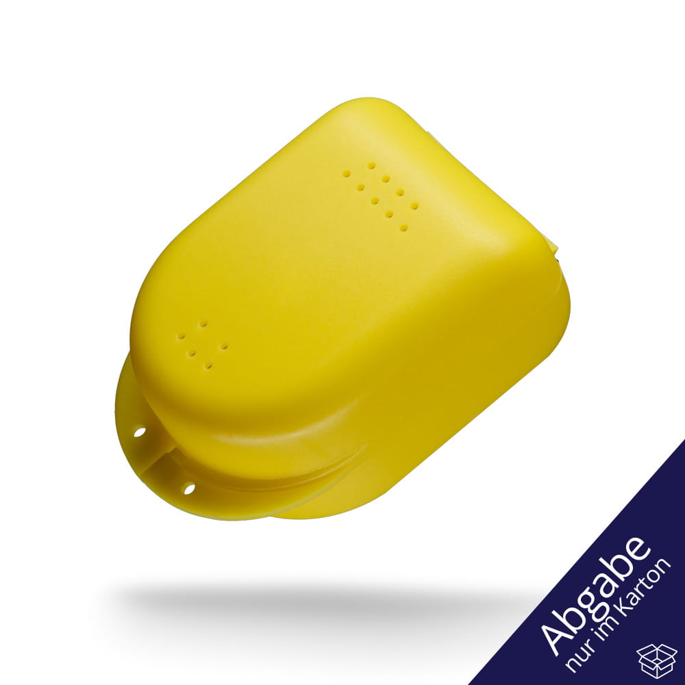 PP Dental Zahnspangenbox für Kinder, 90 x 60 x 45 cm, gelb, Polypropylen