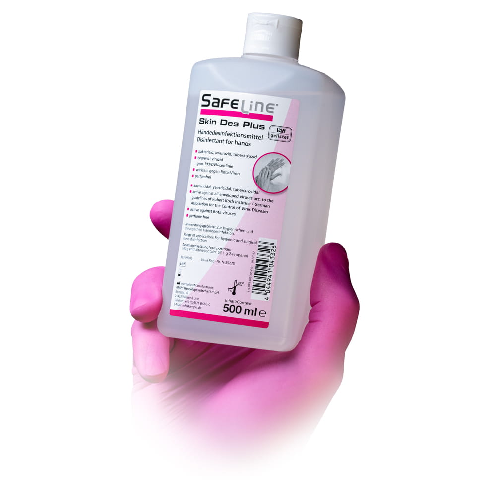 Händedesinfektion, 500 ml, Safeline Skin Des Plus Händedesinfektion, 500 ml, Safeline Skin Des Plus