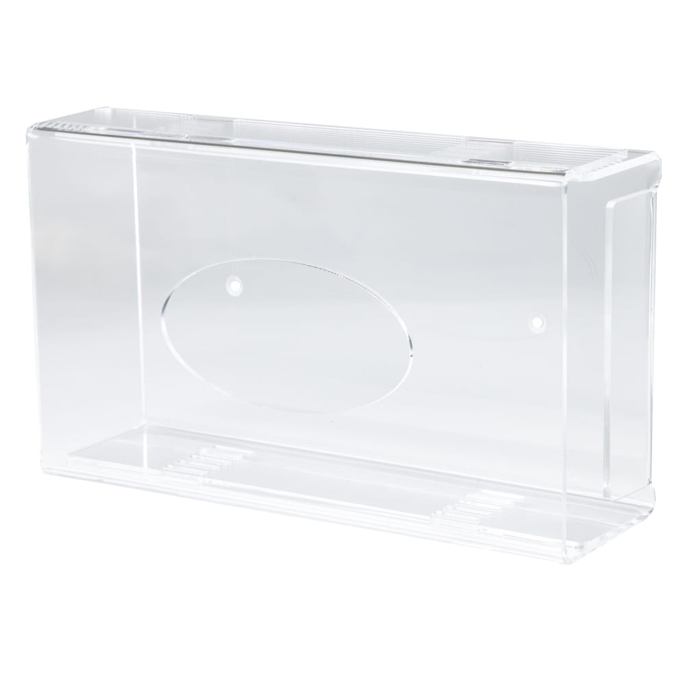 Einmalhandschuh Spender, Handschuh-Dispenserhalter, 250 x 135 x 55-90 mm, transparent, milchig, Acryl