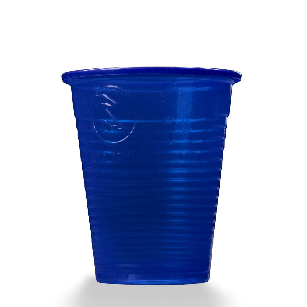 PP Mundspülbecher,180 ml, Farbe blau, Polypropylen