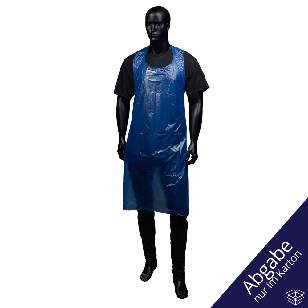 Einwegschürzen, blau, 80 x 125 cm
