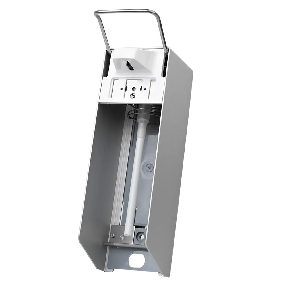 Wandspender für 1000 ml Desinfektionsmittel und Flüssigseifen, 320 x 94 x 160 mm, kurzer Hebel Wandspender für 1000 ml Desinfektionsmittel und Flüssigseifen, 320 x 94 x 160 mm, kurzer Hebel