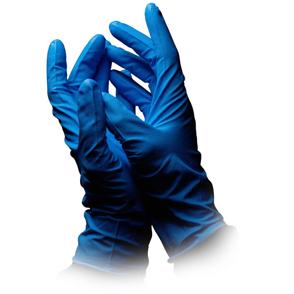 Einmalhandschuhe aus Nitril, Typ A, Größe XXL, blau, Solidsafety High Risk Pro