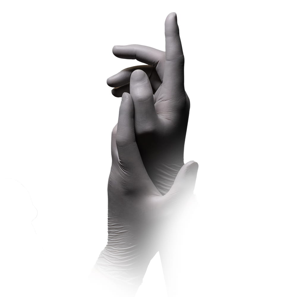 Nitrilhandschuhe, silbergrau, platinum, Größe XS, puderfrei, Style PLATINUM by Med-Comfort Nitrilhandschuhe, silbergrau, platinum, Größe XS, puderfrei, Style PLATINUM by Med-Comfort