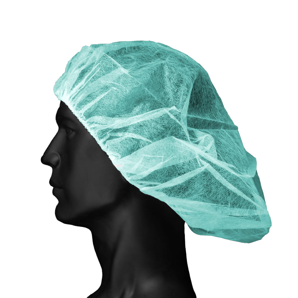 Baretthaube aus Polypropylen, Größe M, grün, Med-Comfort Baretthaube aus Polypropylen, Größe M, grün, Med-Comfort