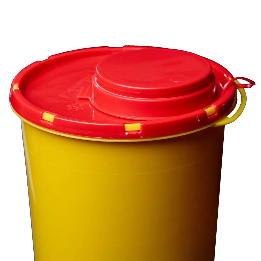 CP Kanülen-Entsorgungsbox, 2 l, mit Tragehenkel, geruchsicher, auslaufsicher