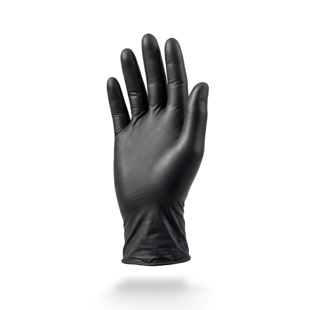 Nitrilhandschuhe, schwarz, Größe M, puderfrei, Nature Gloves by Ampri