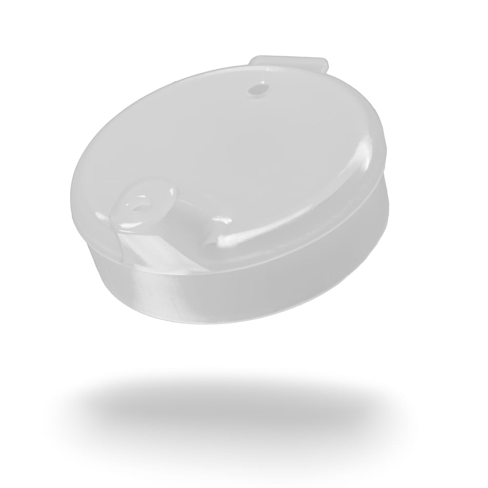 PP Schnabelbecher Oberteil, transparent, milchig, 4x4 mm für 250 ml