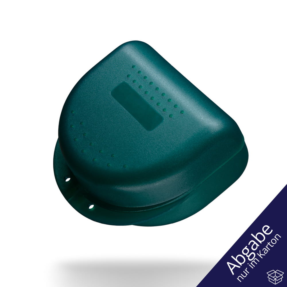 PP Dental Zahnspangenbox für Erwachsene, 80x80x45 cm, dunkelgrün, grün, Polypropylen