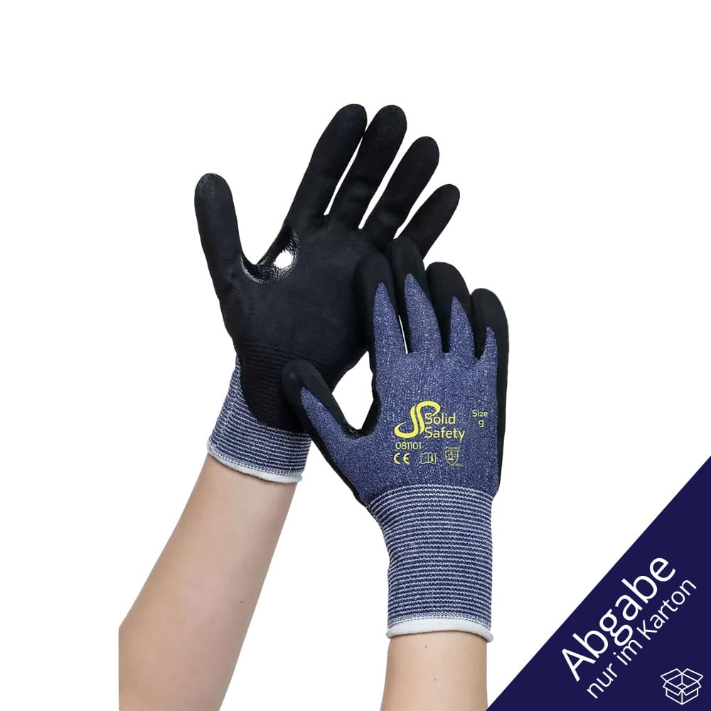 Schnittschutzhandschuhe, Größe 7, grau, SolidSafety Cut