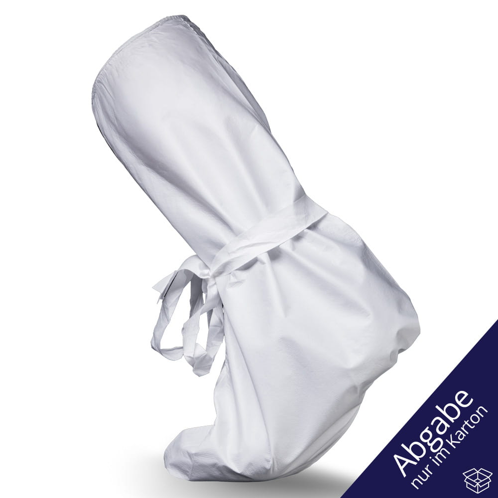 PP Einmal Überziehschuhe, Sohlenlänge ca. 380 mm, Gesamthöhe ca. 470 mm, weiß, Polypropylen, Safe-Comfort