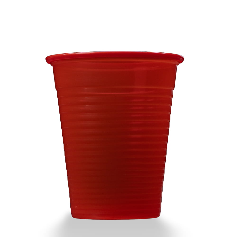 PP Mundspülbecher,180 ml, Farbe rot, Polypropylen