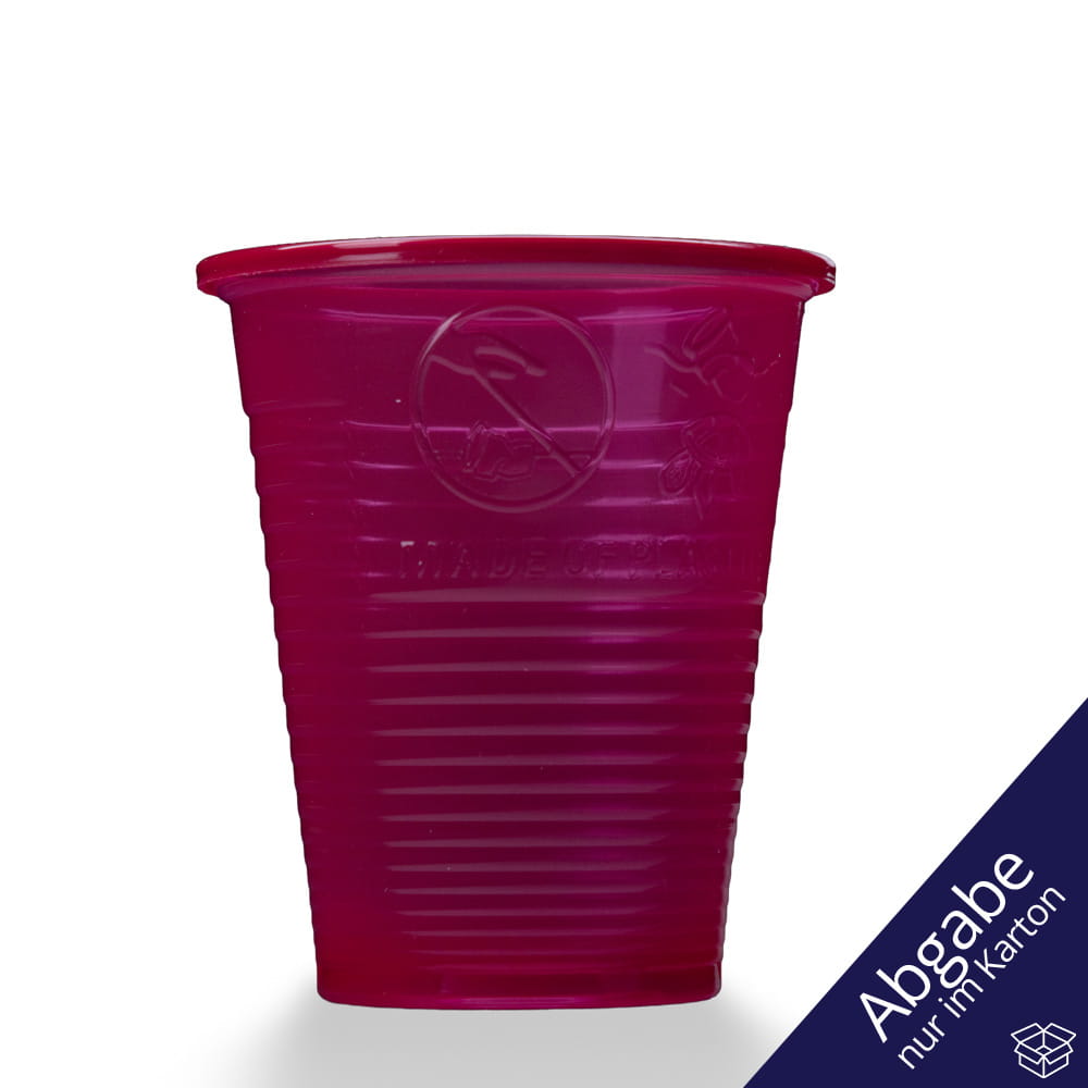 PP Mundspülbecher,180 ml, Farbe weinrot, Polypropylen