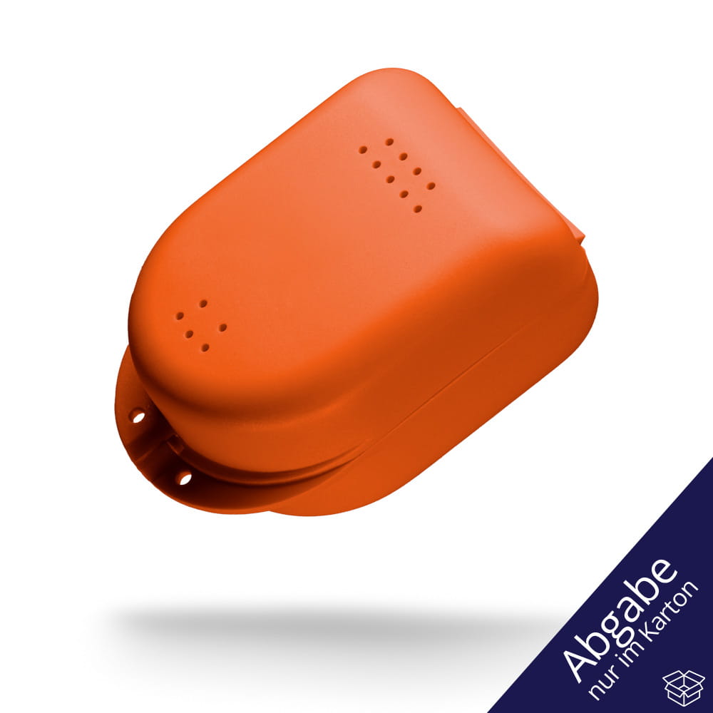 PP Dental Zahnspangenbox für Kinder, 90 x 60 x 45 cm, orange, Polypropylen