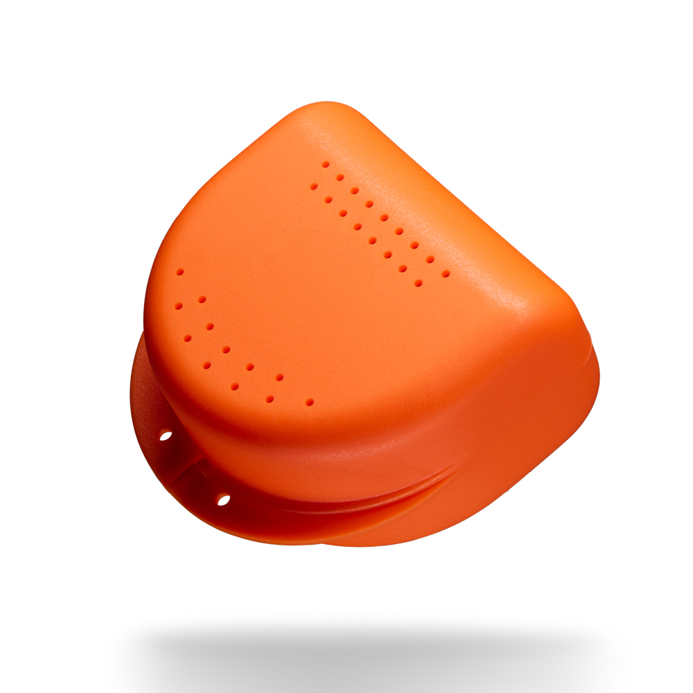 PP Dental Zahnspangenbox für Erwachsene, 80x80x45 cm, orange, Polypropylen