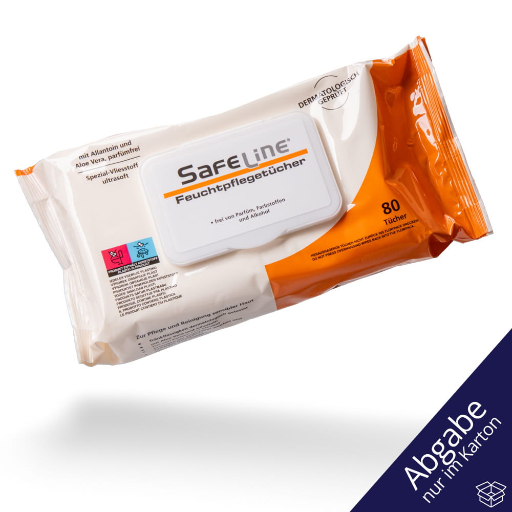 Feuchttücher mit Pop-up Deckel, weiß, Safeline