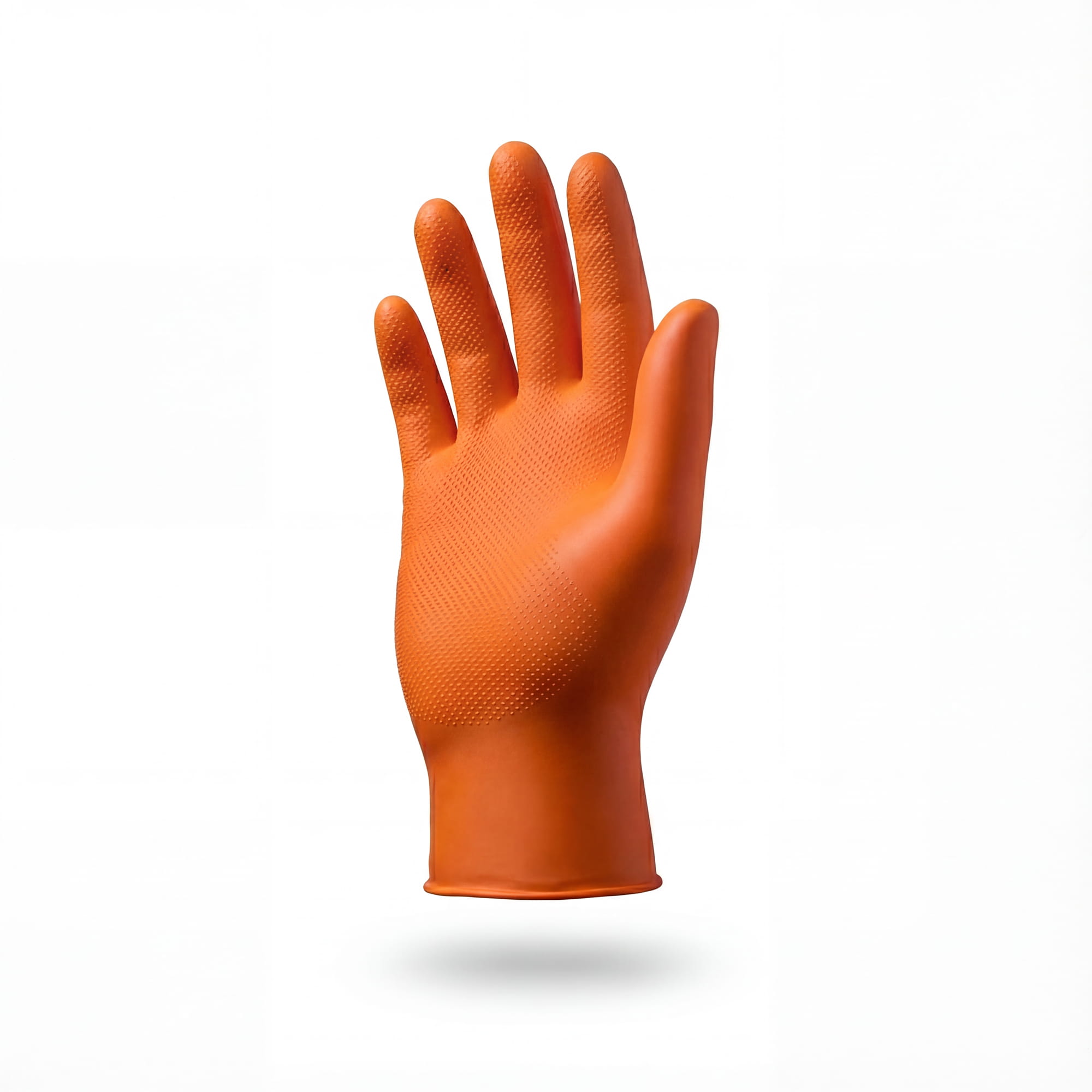 High Grip Einmalhandschuh aus Nitril, Größe XL, orange, SolidSafety