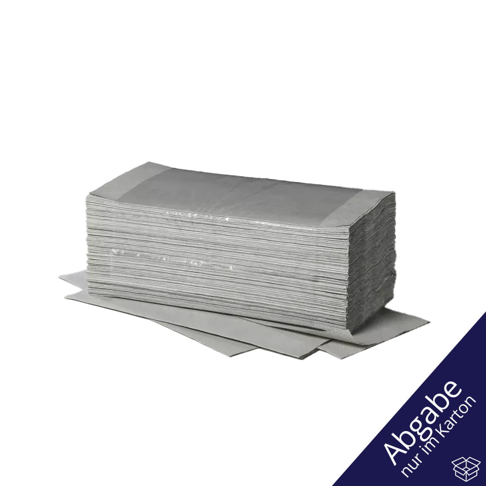 Falthandtücher, Farbe grau, 25 x 23 cm, Plus L