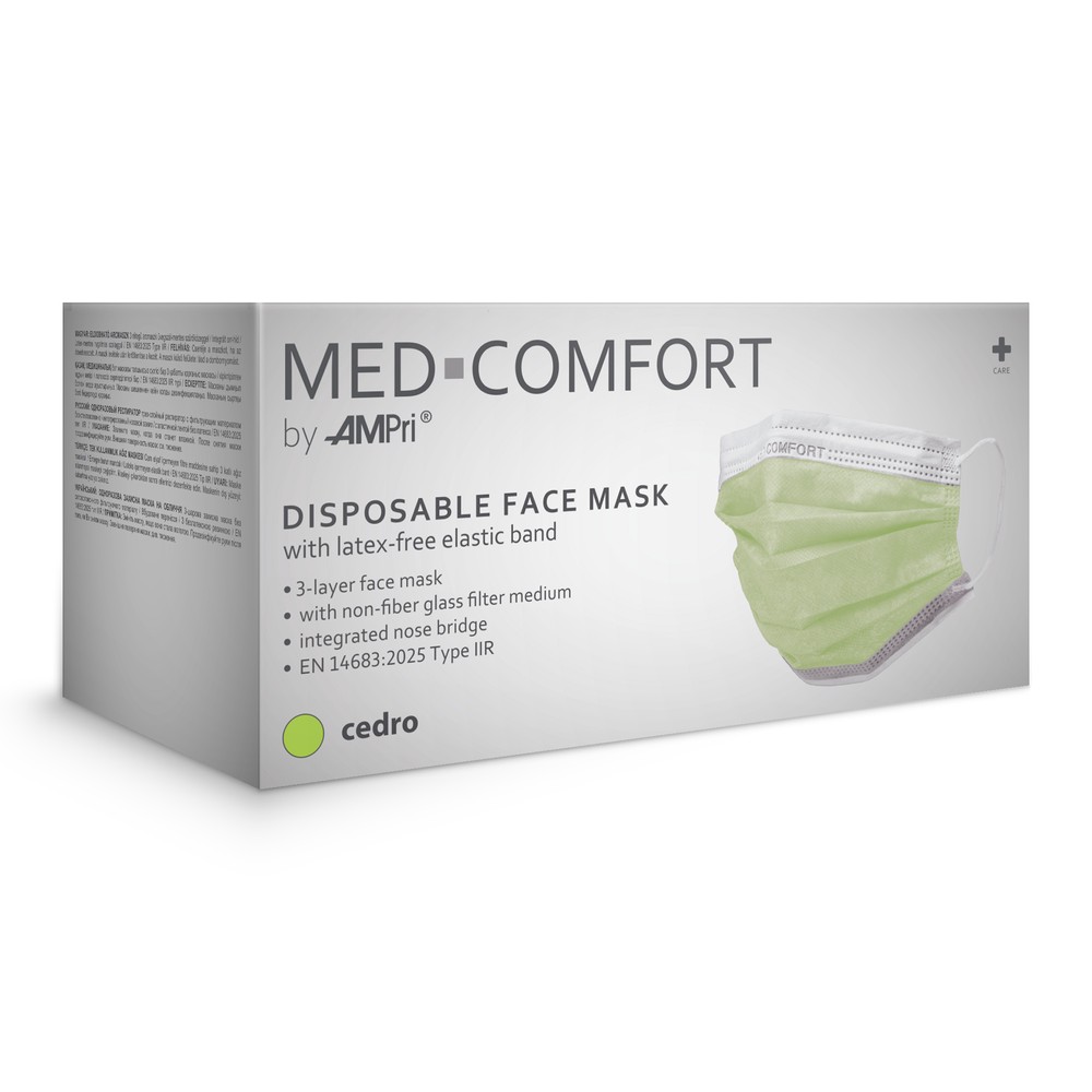 OP Maske, cedro, grün, Typ IIR, Med-Comfort