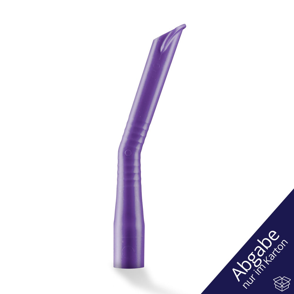 Dental Absaugkanülen für Erwachsene, Größe 124 x 16 mm, Farbe lila, Med-Comfort