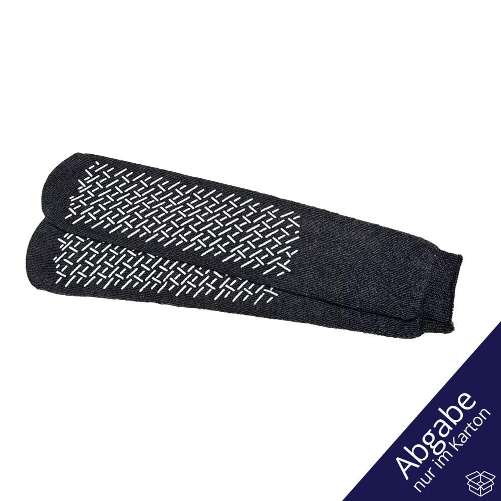Antirutsch-Socken, Größe X-Weit, anthrazit, Med-Comfort