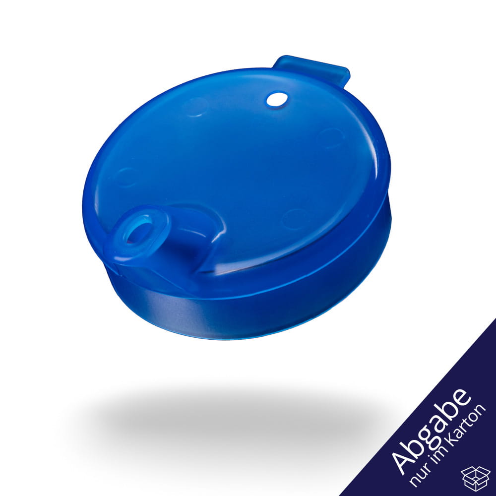 PP Schnabelbecher Oberteil, blau, 8x4 mm für 250 ml