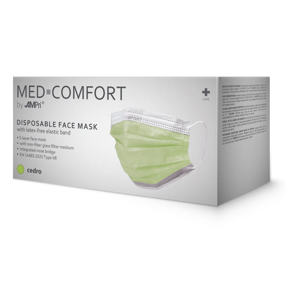 OP Maske, cedro, grün, Typ IIR, Med-Comfort
