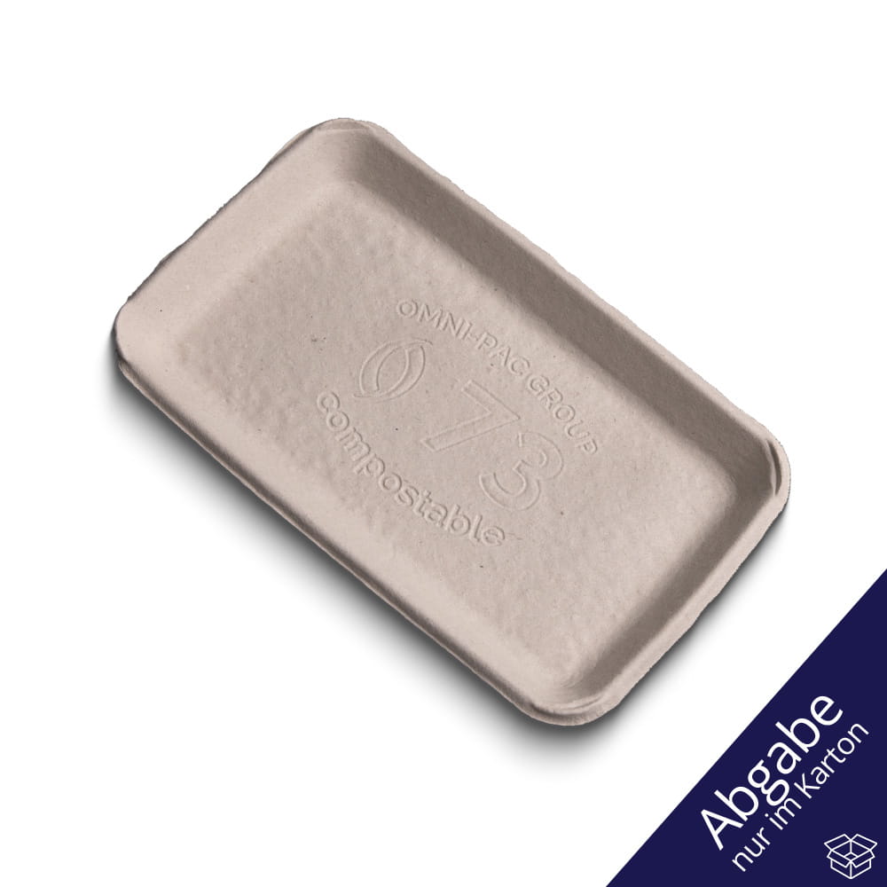 Foodtainer, Faserformschale, 225 x 136 x 22 mm, weiß, CareTainer