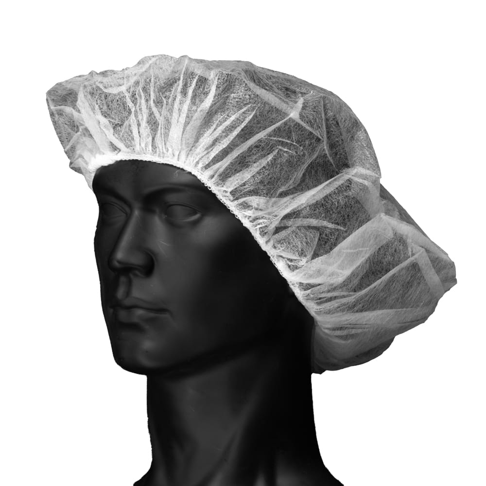 Baretthaube aus Polypropylen, Größe XL, weiß, Med-Comfort