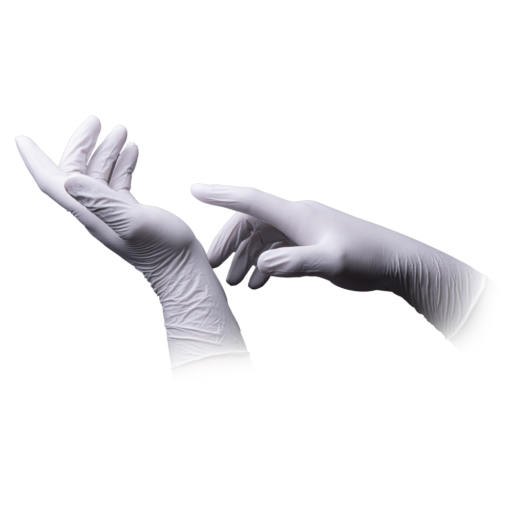 Nitrilhandschuhe, weiß, Größe M, puderfrei, Puracomfort white 300