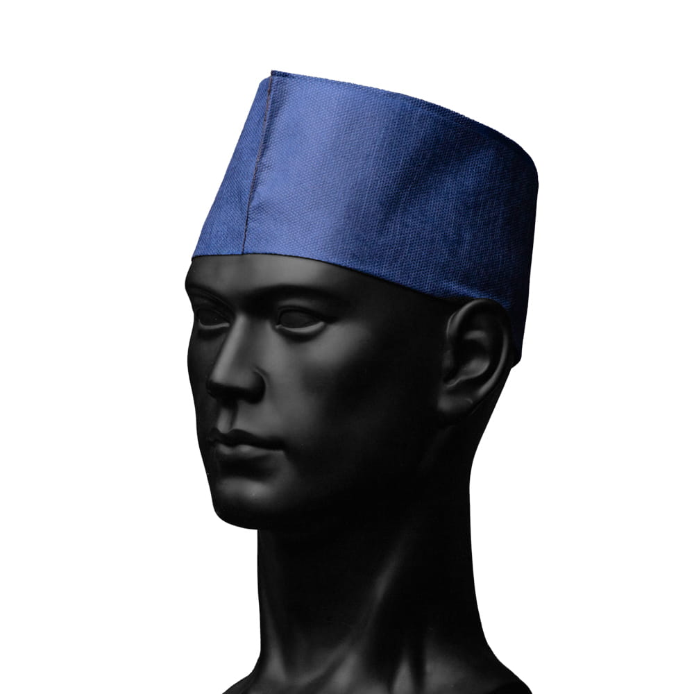 Schiffchenhaube aus Vlies , Farbe blau, Größe unisize