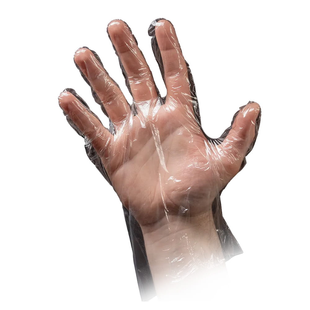 PE Handschuh, transparent, milchig, Größe S (Damen), gehämmert, Med-Comfort PE Handschuh, transparent, milchig, Größe S (Damen), gehämmert, Med-Comfort