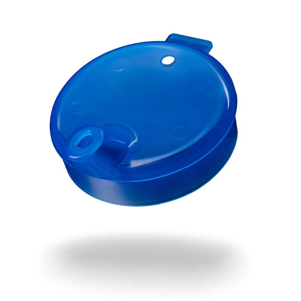 PP Schnabelbecher Oberteil, blau, 8x4 mm für 250 ml