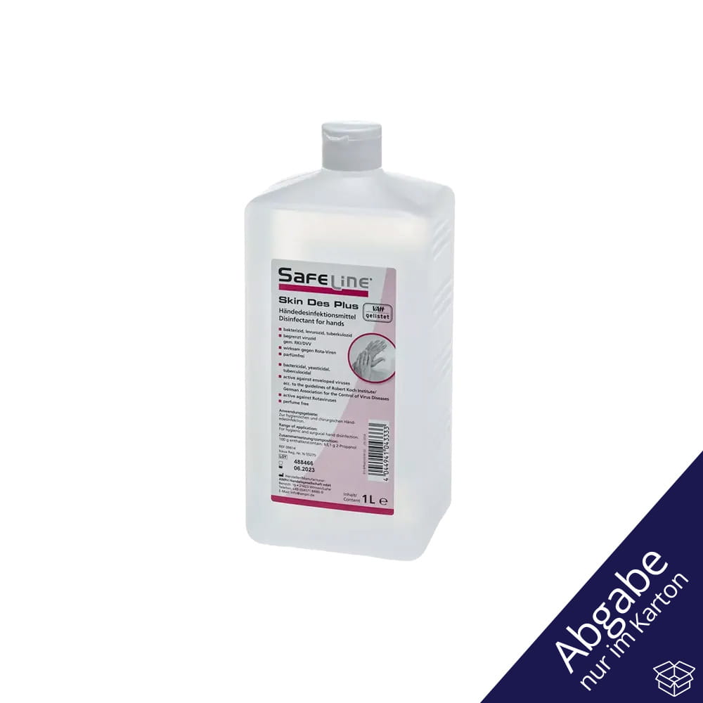Händedesinfektion, 1 l, Safeline Skin Des Plus