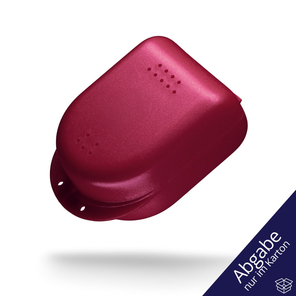 PP Dental Zahnspangenbox für Kinder, 90 x 60 x 45 cm, weinrot, Polypropylen