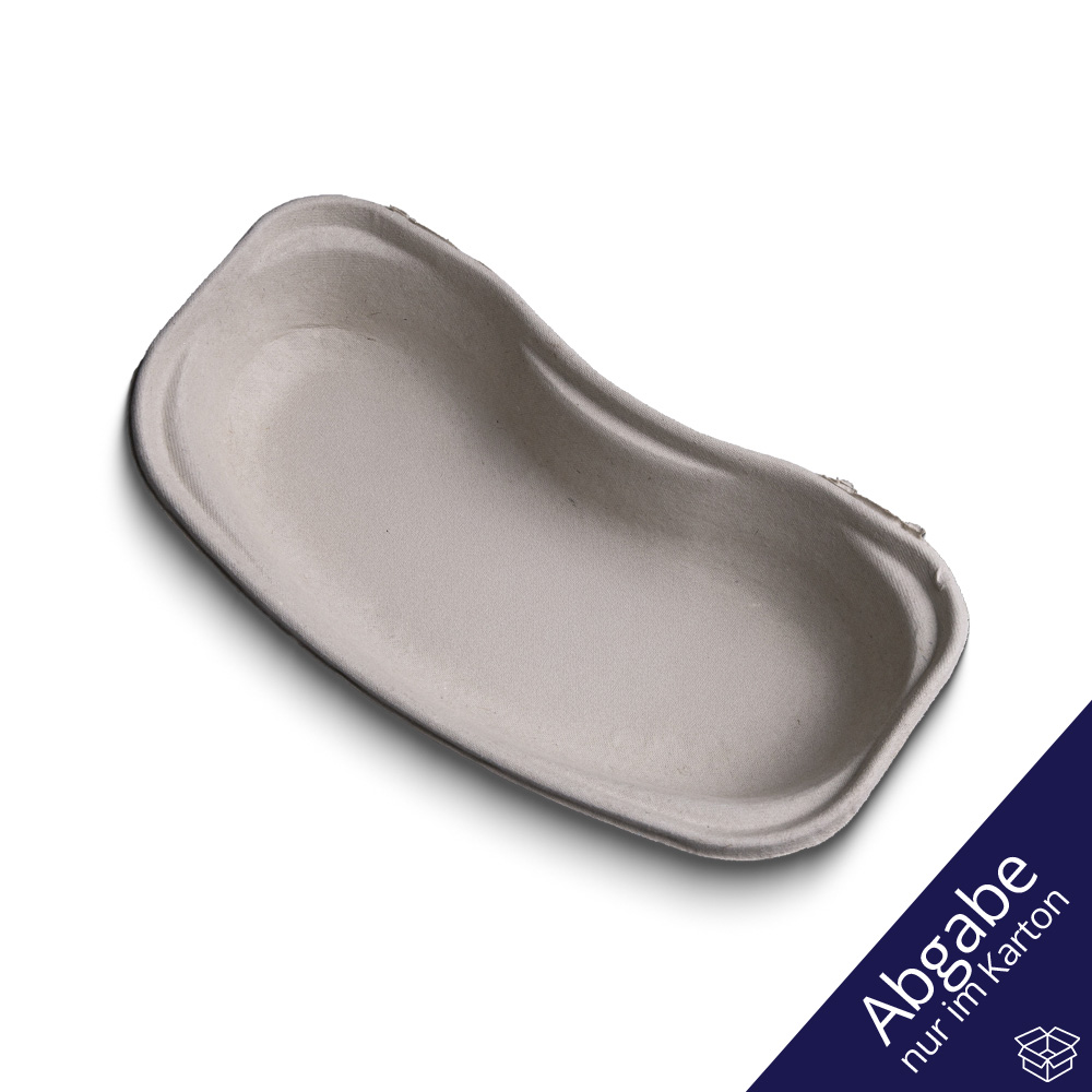 Einmal Faserstoff Nierenschale, grau, 252 x 150 x 48 mm, 700 ml