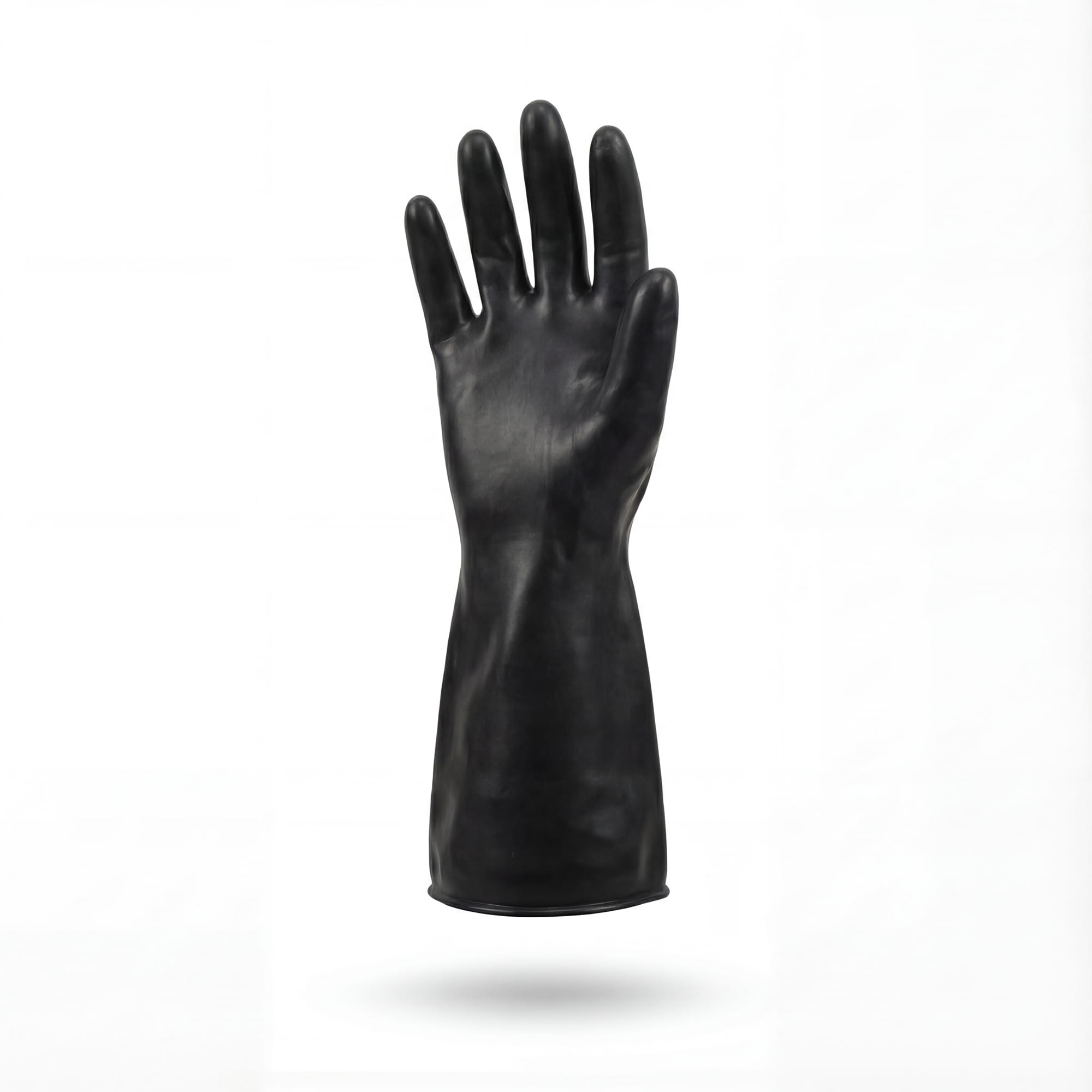 Chemikalienschutzhandschuh, Typ A, Größe 8, schwarz, Solidsafety ChemV Full