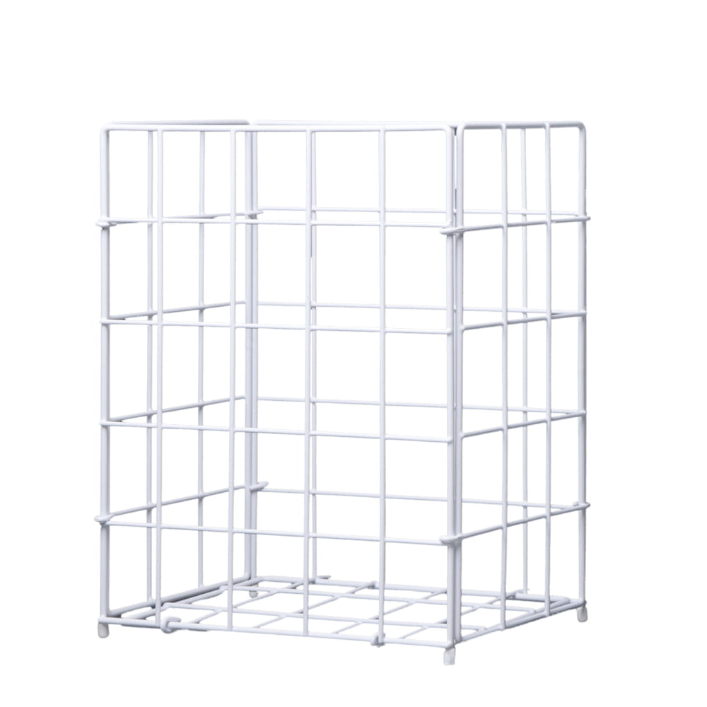 Draht, PVC Sammelkorb, weiß, 280 x 190 x 350 mm, 19 l