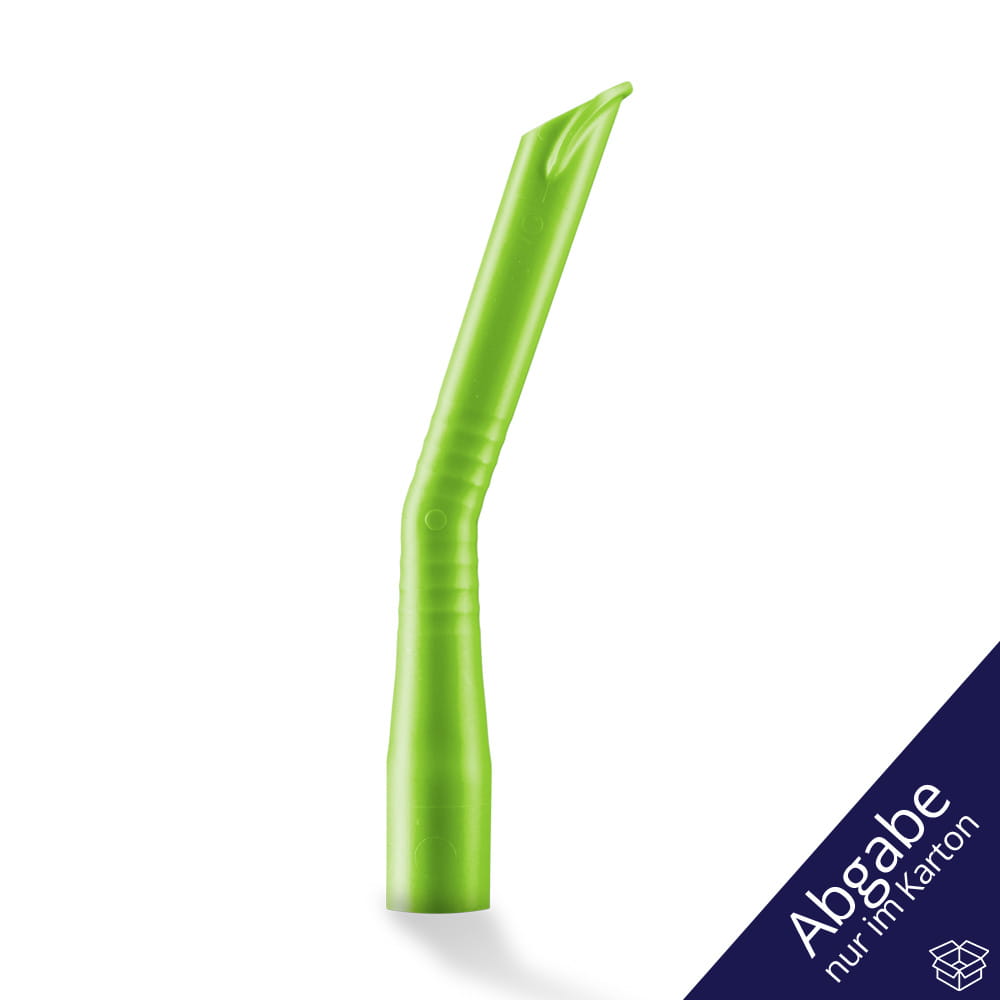 Dental Absaugkanülen für Erwachsene, Größe 124 x 16 mm, Farbe limette, grün, hellgrün, Med-Comfort