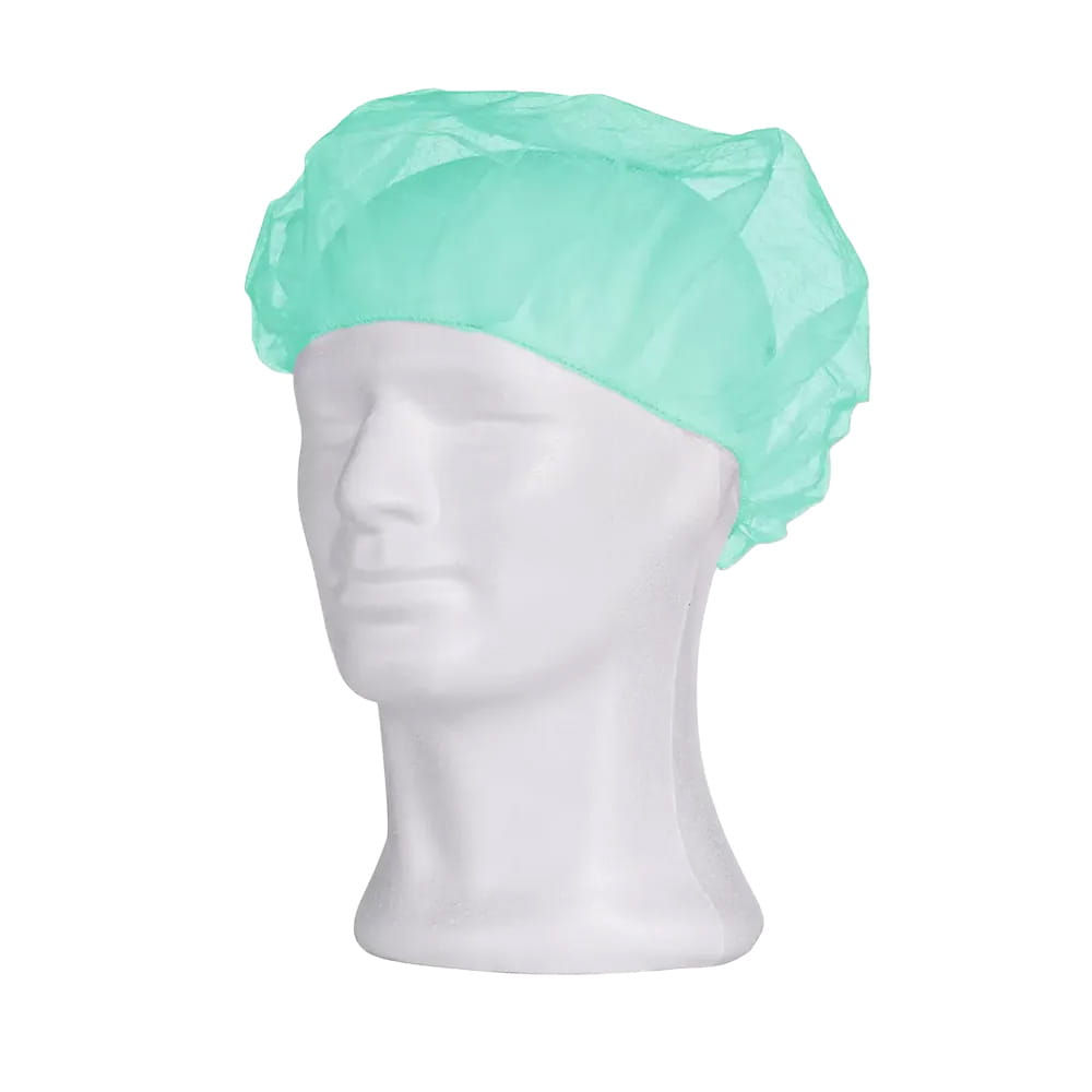 Baretthaube aus Polypropylen, Größe XL, grün, Med-Comfort