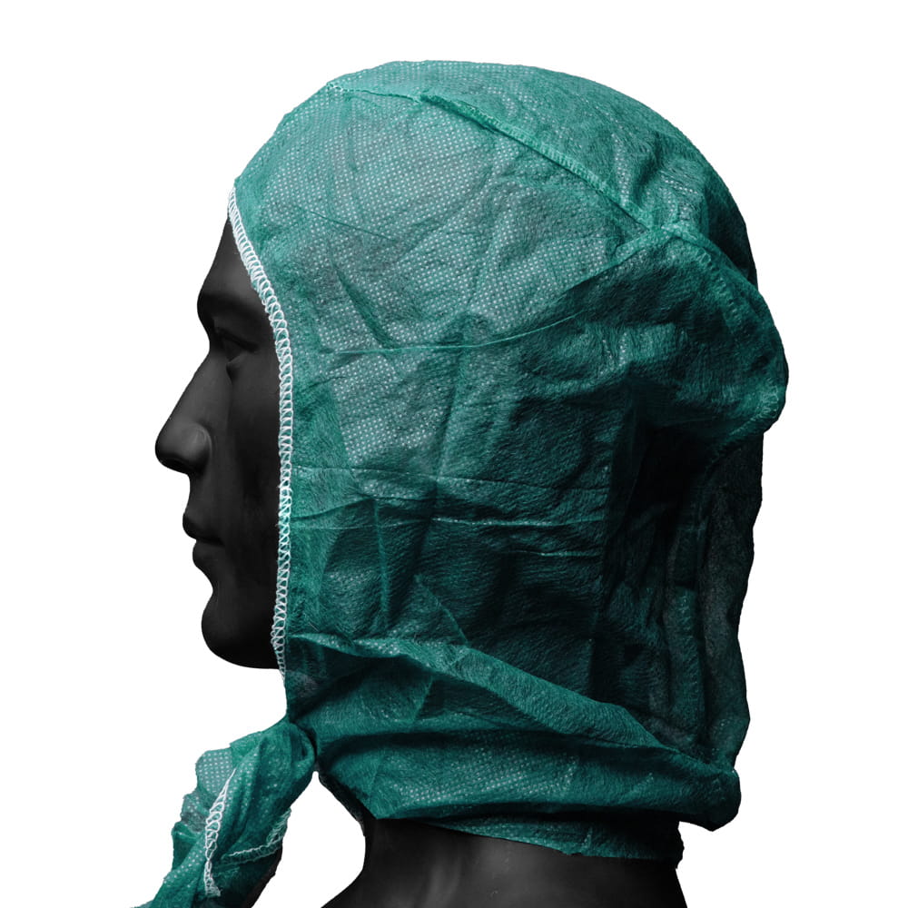 PP Astronautenhaube ohne Gesichtsmaske, Grün, Med-Comfort PP Astronautenhaube ohne Gesichtsmaske, Grün, Med-Comfort