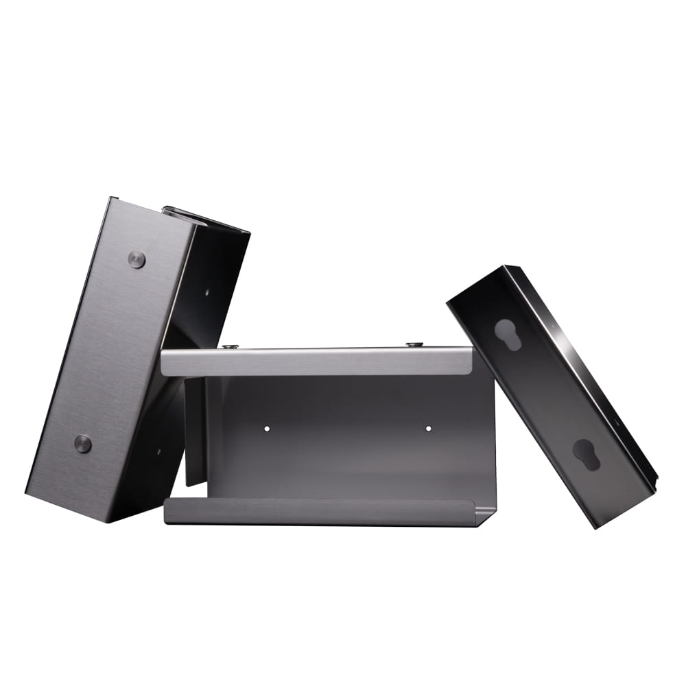 Einmalhandschuh Spender Stecksystem, Handschuh-Dispenserhalter, 250 x 130 x 75 mm, Edelstahl