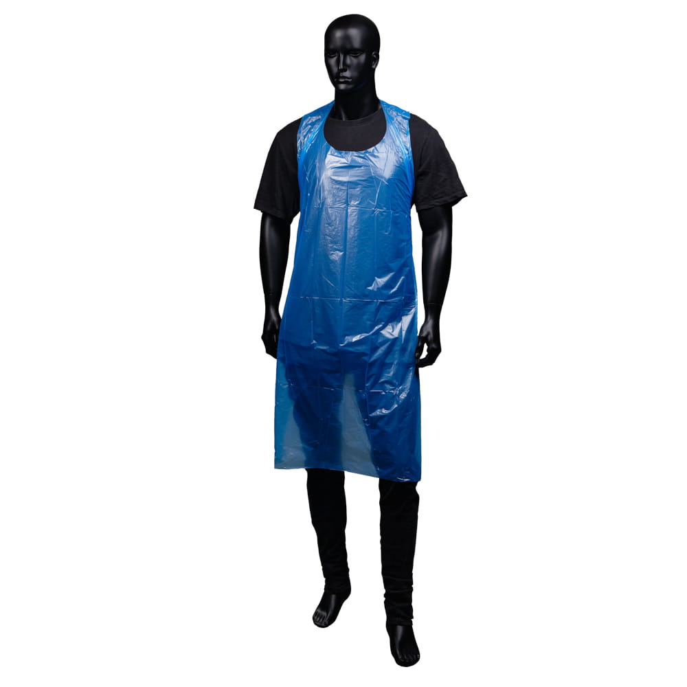 Einwegschürzen, blau, 80 x 125 cm