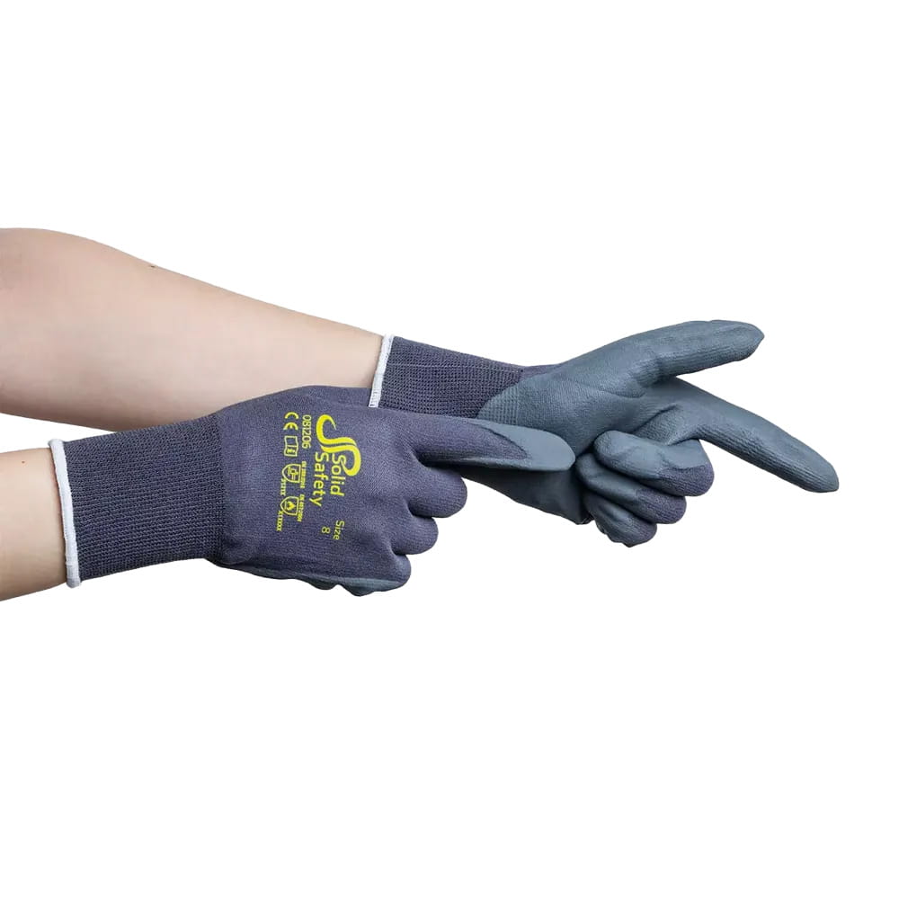 Montagehandschuh, Größe 11, grau, SolidSafety Tough Micro Touch