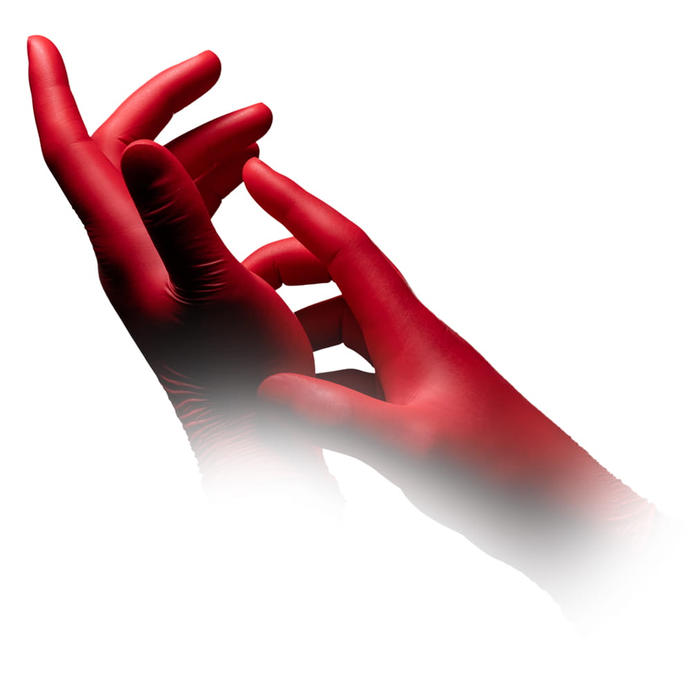 Nitrilhandschuhe, rot, Größe S, puderfrei, Style Hot Chili by Med-Comfort Nitrilhandschuhe, rot, Größe S, puderfrei, Style Hot Chili by Med-Comfort