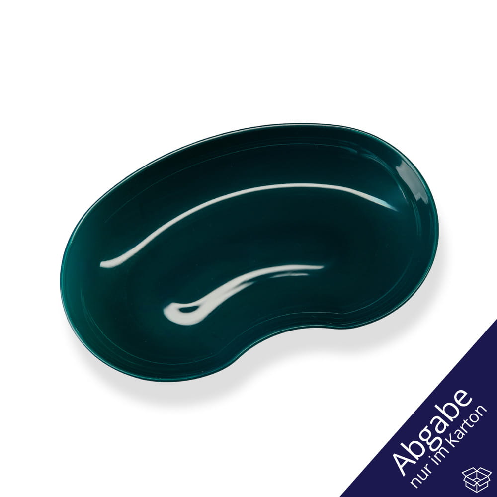 Kunststoff Nierenschale, Farbe dunkelgrün, grün , 24 cm, 600 ml, Med-Comfort