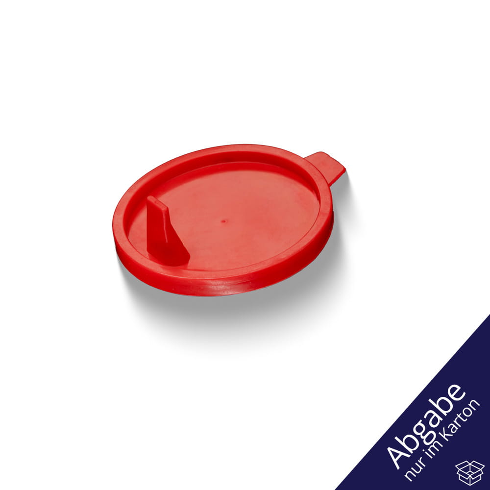 PP Deckel für Urinsammelbehälter, rot, 1000 Deckel (Ohne Becher)
