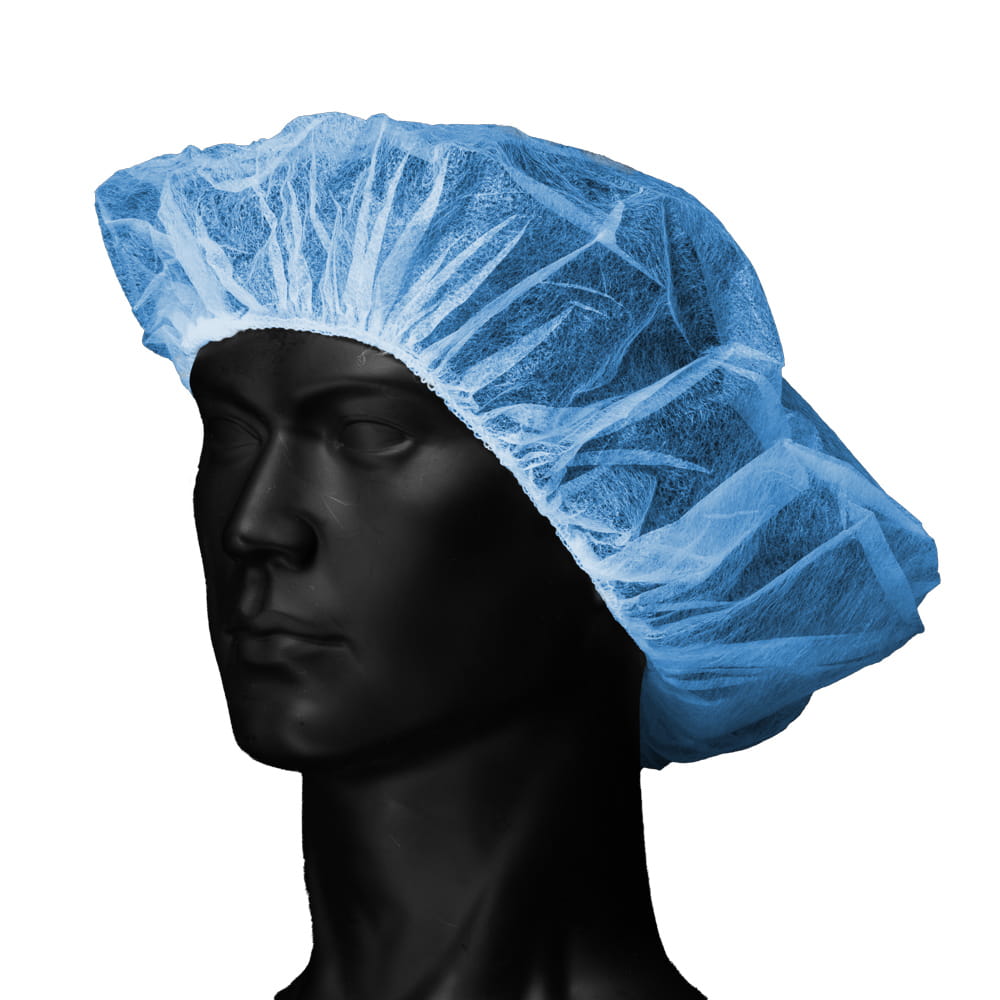 Baretthaube aus Polypropylen, Größe M, hellblau, blau, Med-Comfort